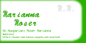 marianna moser business card